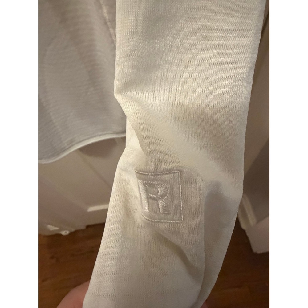 Patagonia R1 Fleece Quarter Zip Pullover White Womens Large HighGround Logo - Picture 5 of 6